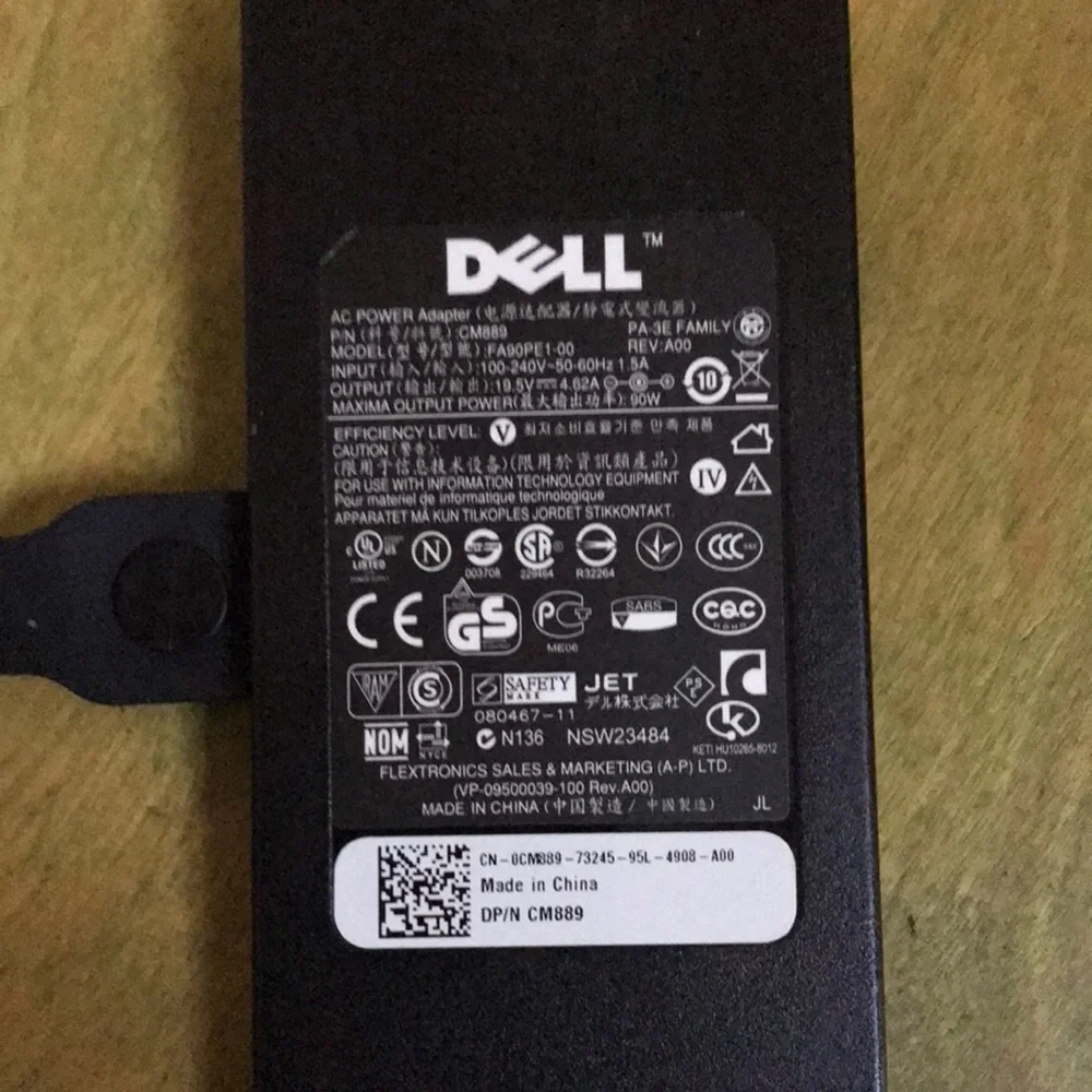 DELL laptop AC POWER ADAPTER charging cable